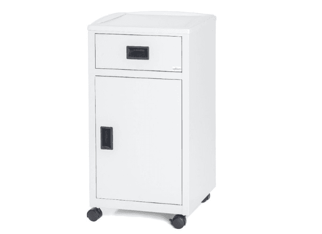 Optium CB 28 Bedside Cabinet, Metal, ABS Top