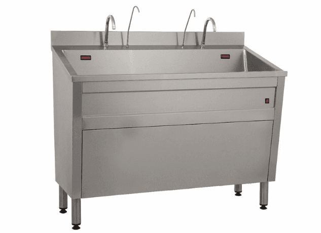 Optium INOXY 112 Surgical Scrub Unit, Double, Sensor Operated