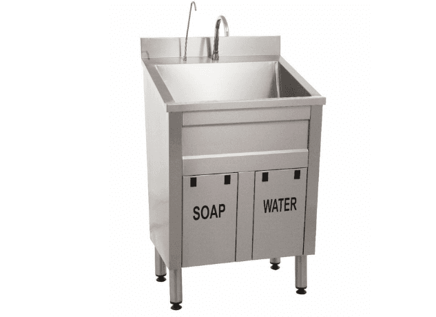 Optium INOXY 121 Surgical Scrub Unit, Single, Knee Operated