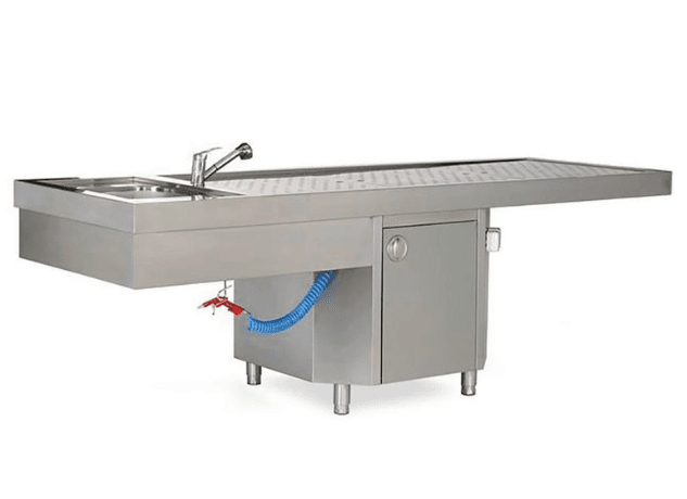Optium INOXY 152 Autopsy Table with Water Gun