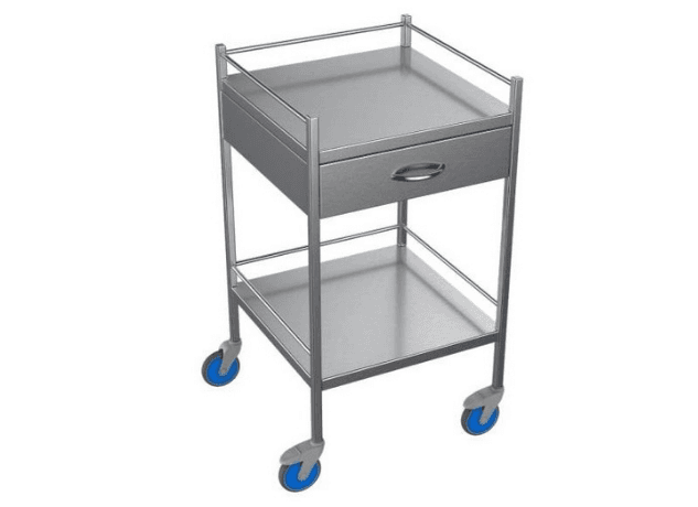 Optium INOXY 195 Dressing Trolley with Drawer