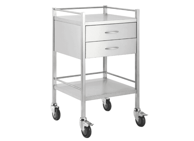 Optium INOXY 196 Dressing Trolley with 2 Drawers