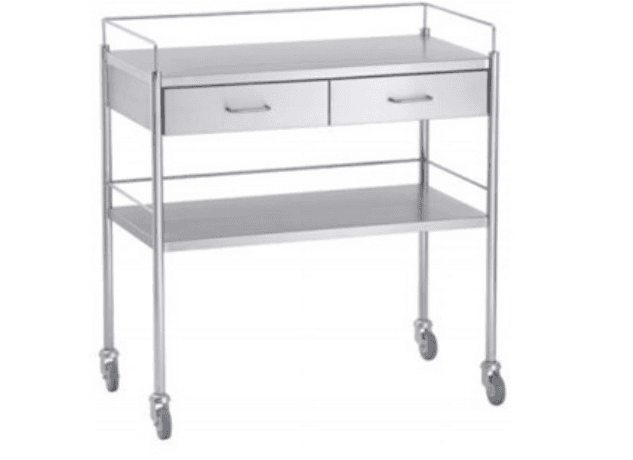 Optium INOXY 197 Dressing Trolley with 2 Drawers