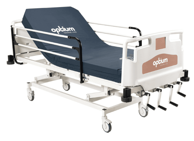 Optium ME 40 Manual Patient Care Bed, 4 Cranks