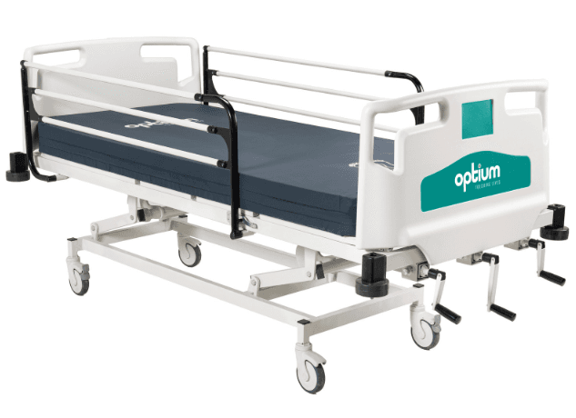 Optium ME 30 Cama Manual para Paciente, 3 Manivelas, CAMAS MANUALES, vista del producto 2