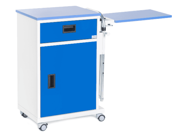 Optium OCB 46 Mesa de Noche con Mesa Sobrecama, Metálica, MESITAS DE NOCHE Y MESAS SOBRECAMA, vista del producto 3