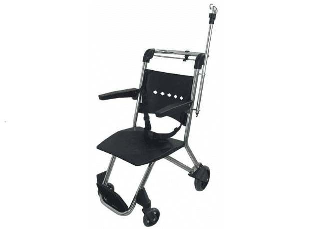 Optium STACKER SS Stackable Wheelchair, Stainless Steel