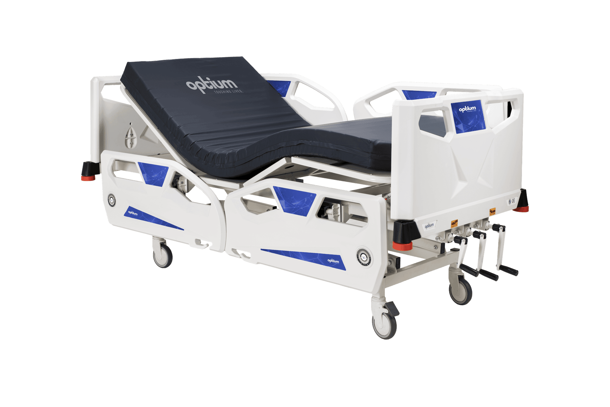 Optium ME 34 Cama Manual para Paciente, 3 Manivelas, CAMAS MANUALES, vista del producto 3