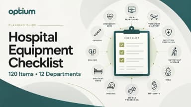 Hospital Equipment List: 120-Item Checklist for 12 Departments