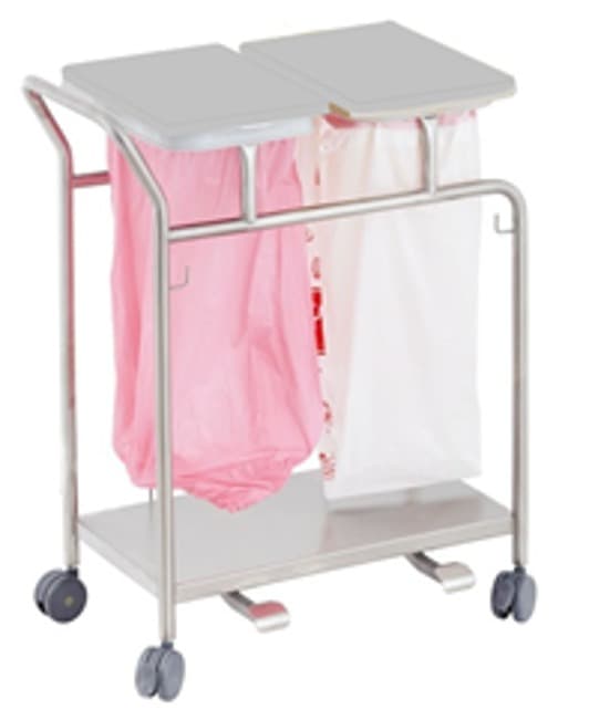 Double Waste Trolley, Pedal Operated - 1