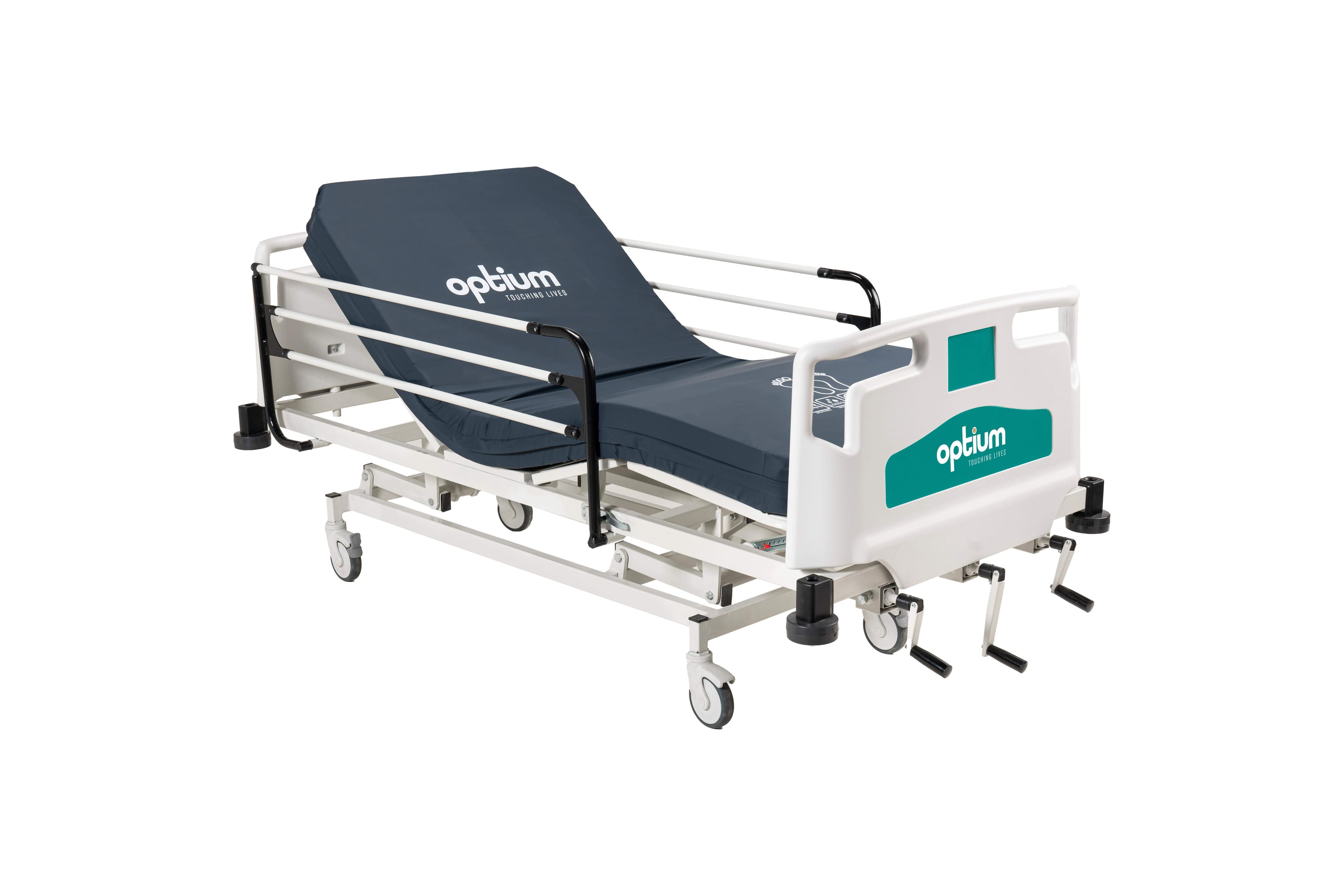 Optium ME 30 Cama Manual para Paciente, 3 Manivelas, CAMAS MANUALES, vista principal del producto