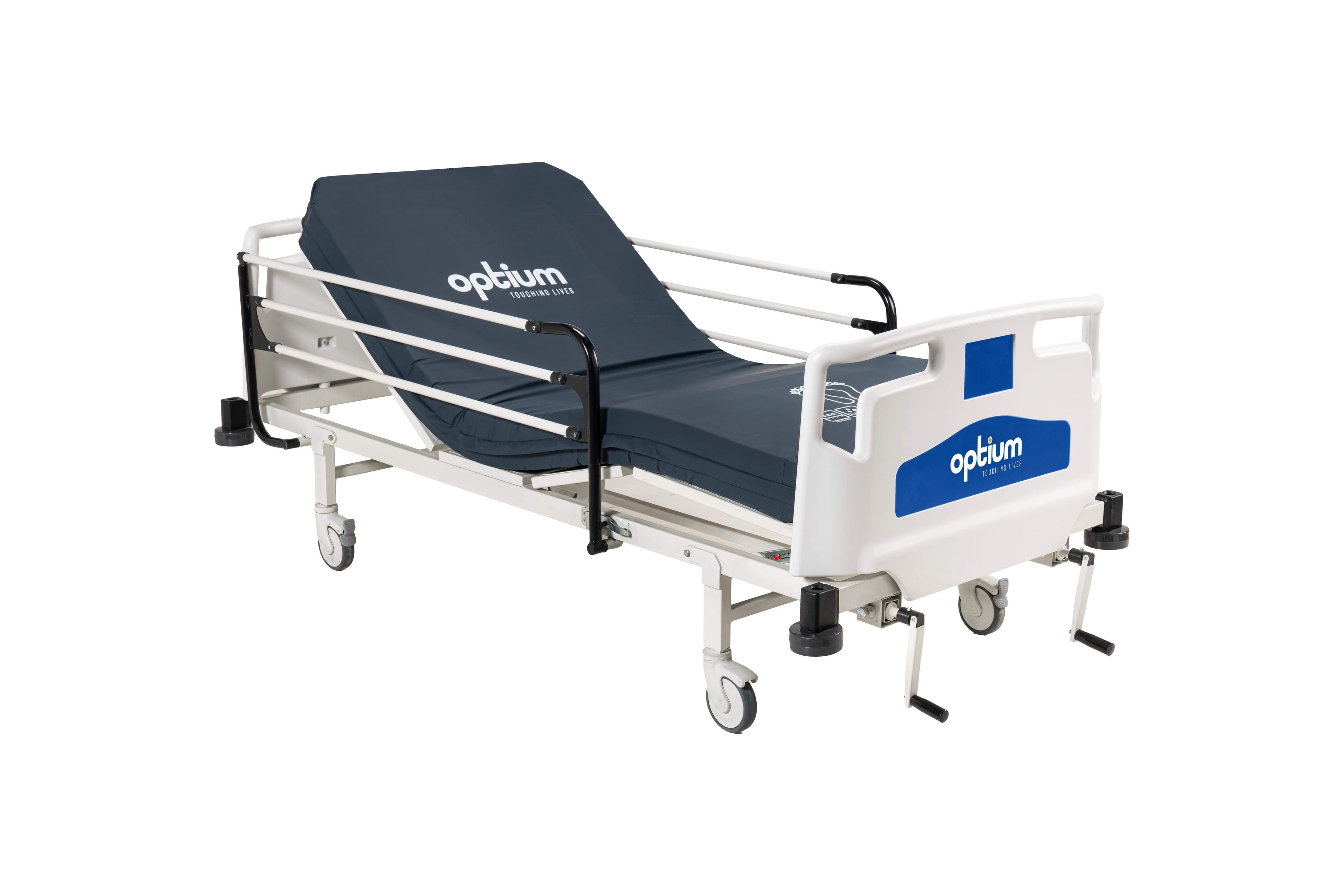 Optium ME 22 Lit Manuel de Soins, 2 Manivelles, Pieds Repliables, LITS MANUELS, vue principale du produit