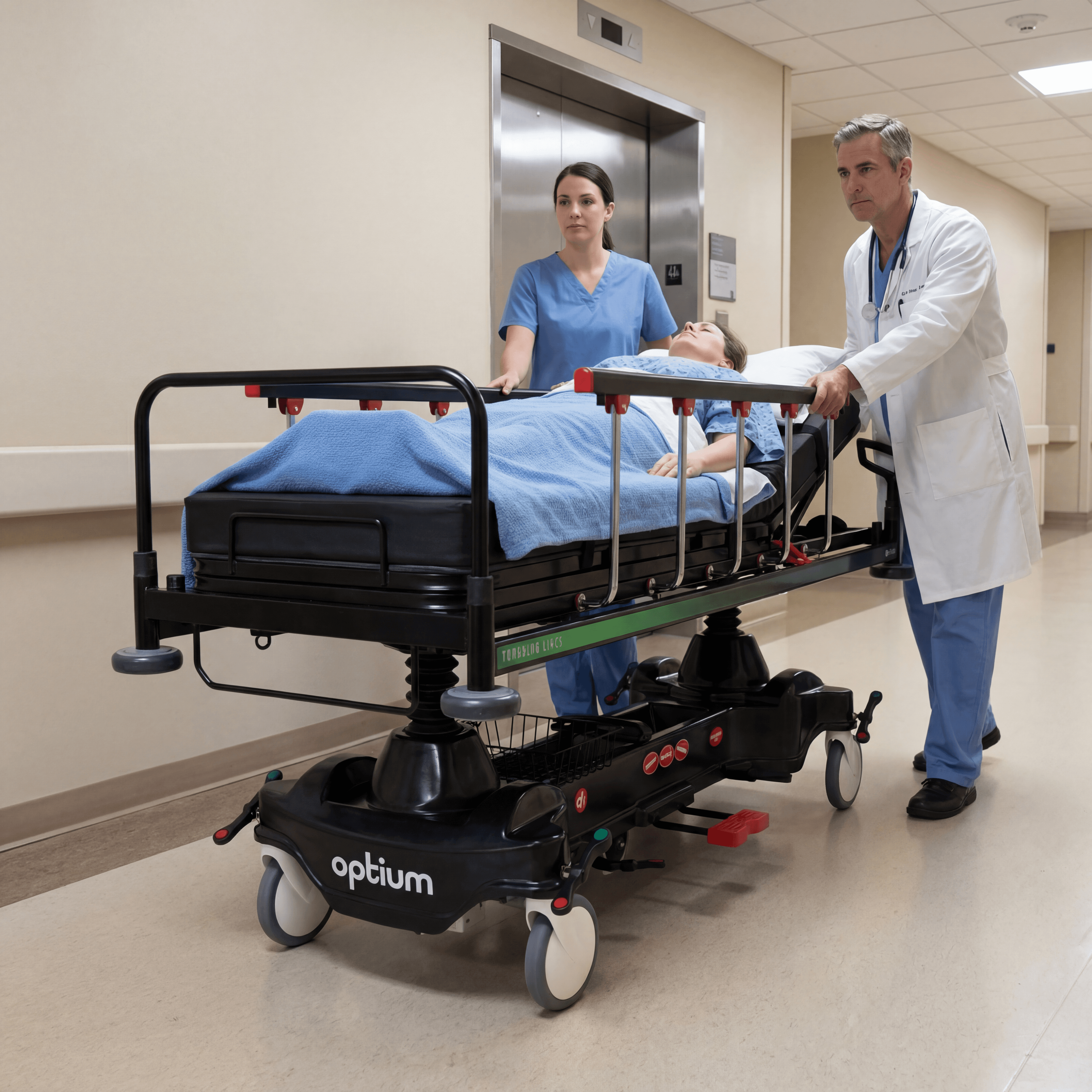 Optium EMERGEUM Functional Emergency Stretcher, STRETCHERS, main product view