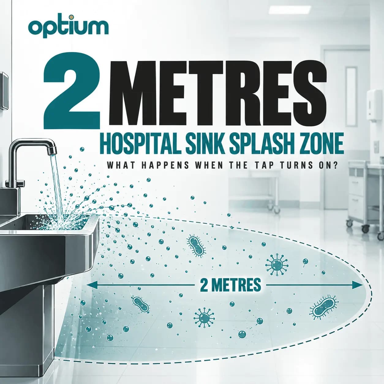 The 2-Metre Hospital Sink Splash Zone: What Researchers Found When the Tap Was Turned On