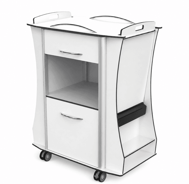 Bedside Cabinet with Overbed Table 1