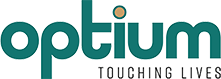 Optium | Touching Lives Logo